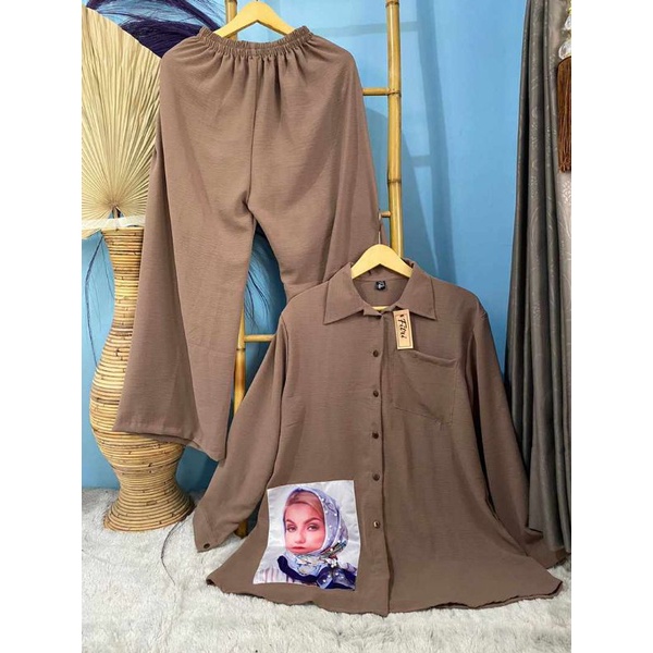 One Set Crinkle Printing Mutiara