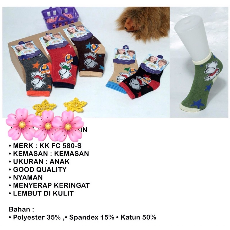 Kaos Kaki Anak Motif Untuk Anak TK dan SD (1-15 Thn)