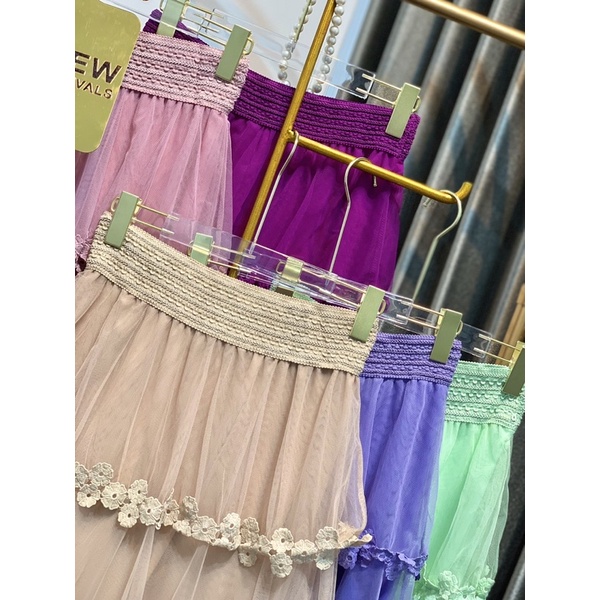 FW R579 Rok Tutu Susun Renda Import Premium Quality
