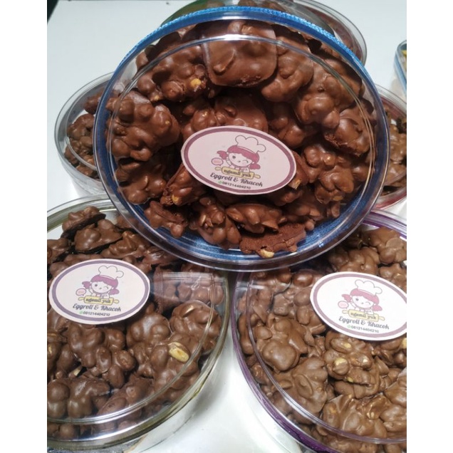 

cookies kacang coklat