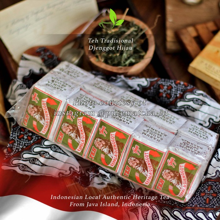 

BISA COD Teh Indonesia - Kepala Djenggot HIJAU 40gr Indonesian Jasmine Tea 10pc /KOPI RUBE/KOPI