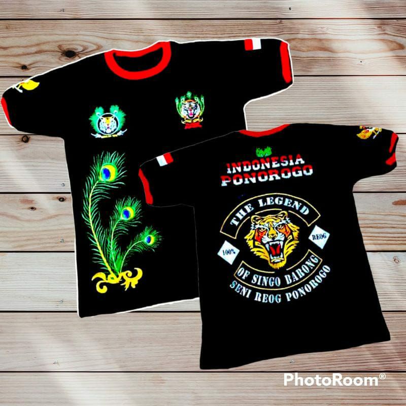 kaos budaya / kaos reog / kaos dewasa reog / kaos bordir