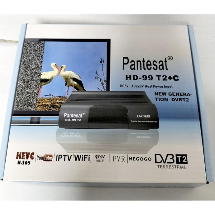 Promo Set Top Box Stb Dvb T2 Digital Tv Tuner Pantesat Hd-99