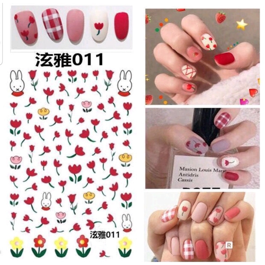 STIKER KUKU MOTIF 3D TAHAN AIR STIKER KUKU DISNEY NAIL ART - BDC