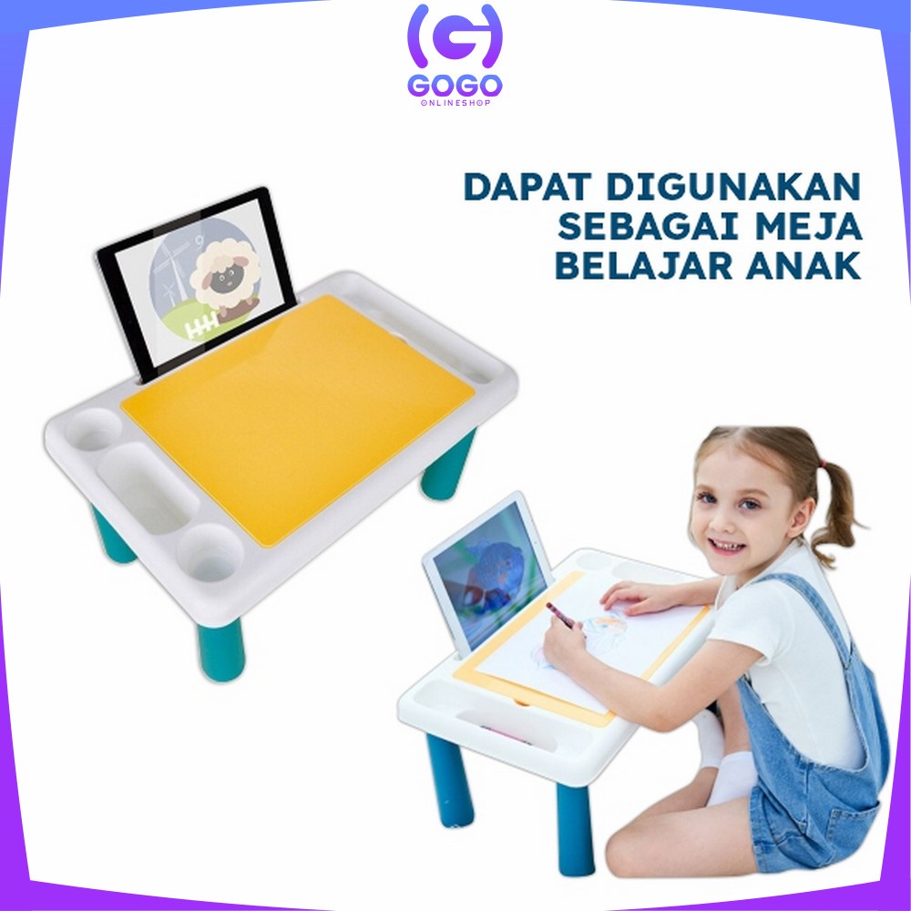 GOGO-M39 M111 Meja Belajar Anak Multifungsi / Mainan Edukasi DIY Building Block Bricks / Mainan Blok Bangunan / Mainan Bongkar Pasang Puzzle / Mainan Blok Susun / Block Mainan Anak M207