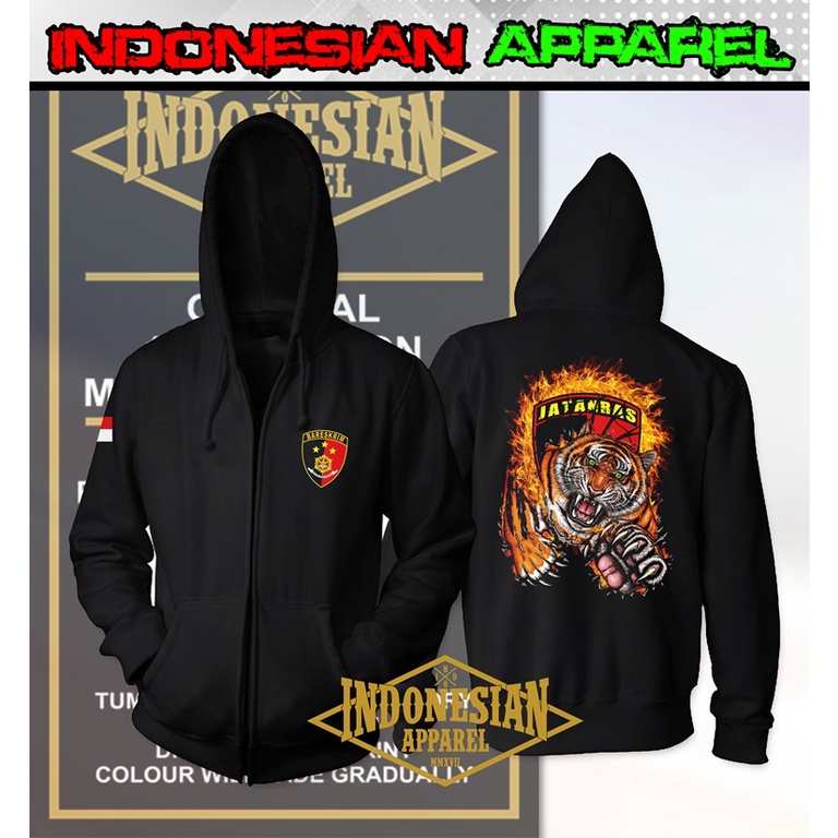 Hoodie Zipper Distro Jaket Bareskrim Jatanras d2