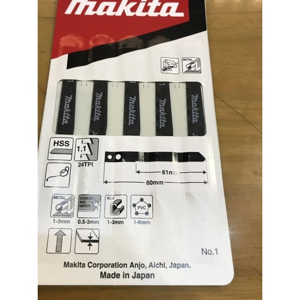 MATA JIGSAW NO. 1 MAKITA ( KEPALA LUBANG)