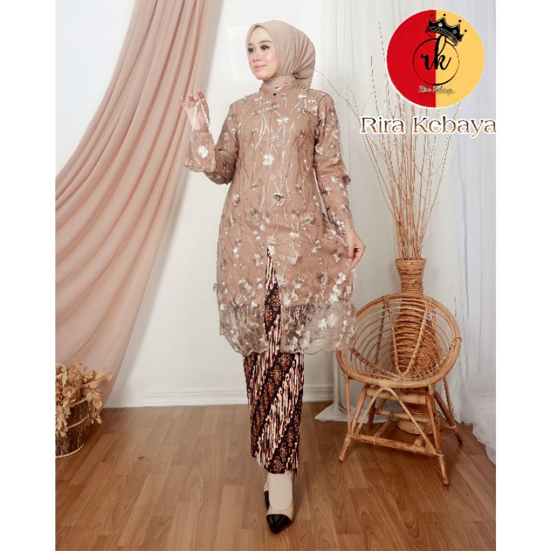 One Set Kebaya Tunik Busui Kebaya Wanita Modern Kebaya Pesta Kebaya Lamaran Kebaya Wanita Kebaya