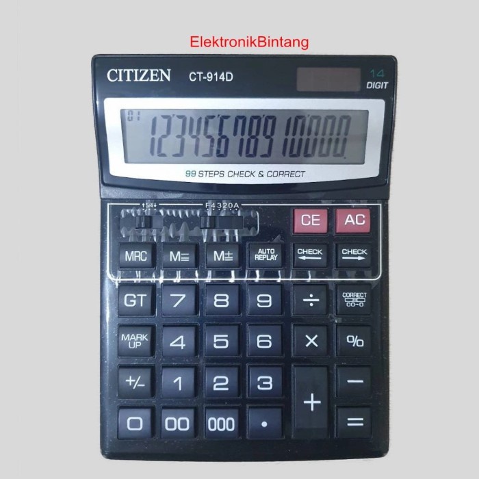 

Calculate Kalkulator Citizen Ct 914D - Kalkulator Besar - Kalkulator 14 Digit