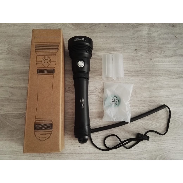 Senter selam scuba diving ultrafire super terang XHP 70 sinar putih