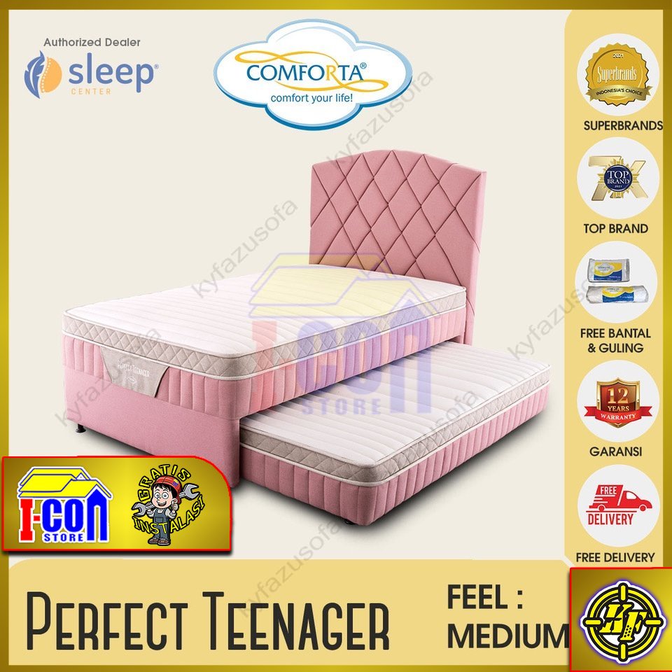 Comforta New Perfect Teenager Set Springbed Bed dorong