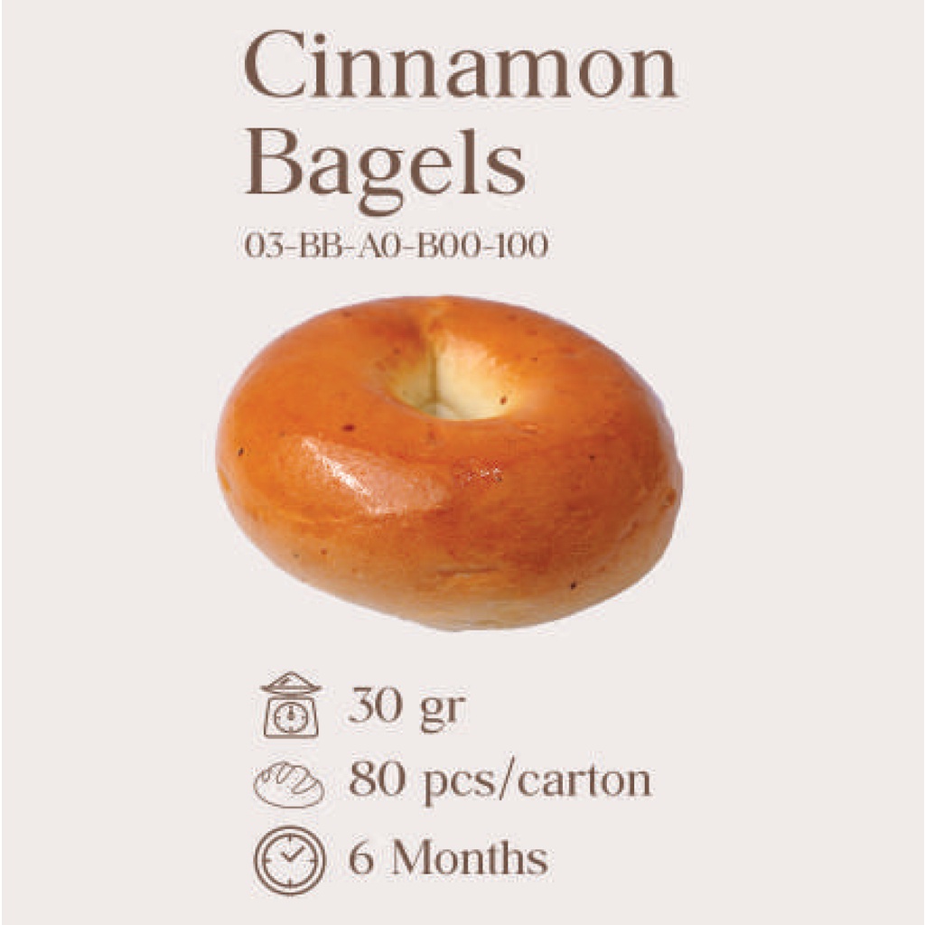 

CINNAMON BAGEL FRESH/READY-TO-EAT (KARTON)