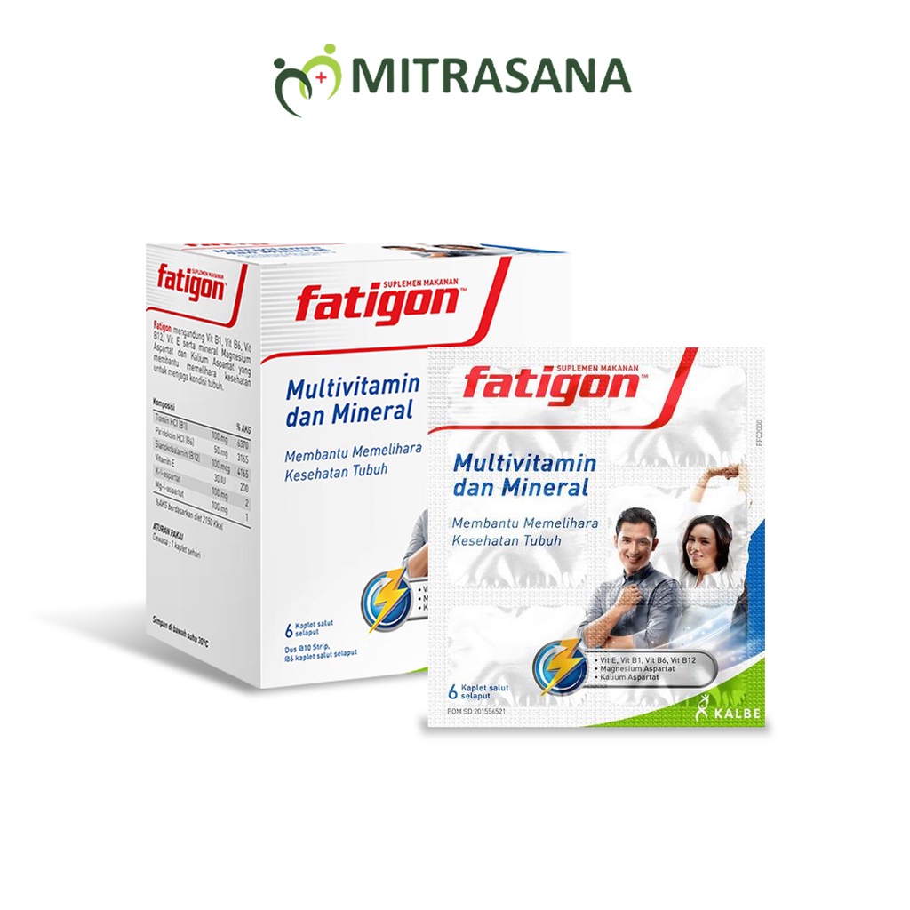 Fatigon Multivitamin 6 Kaplet 10 Strip