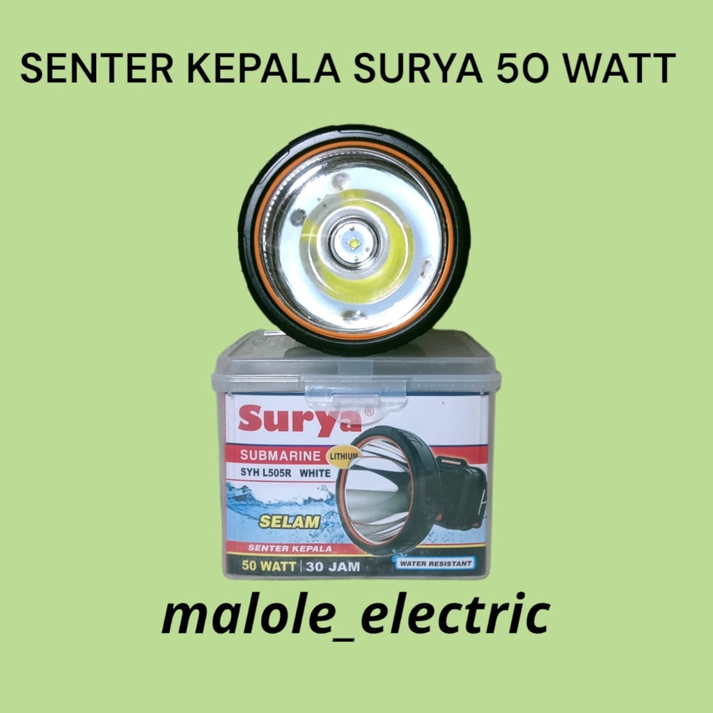 SURYA SENTER KEPALA SYH L505R 505R SELAM HEAD LAMP CAS CH