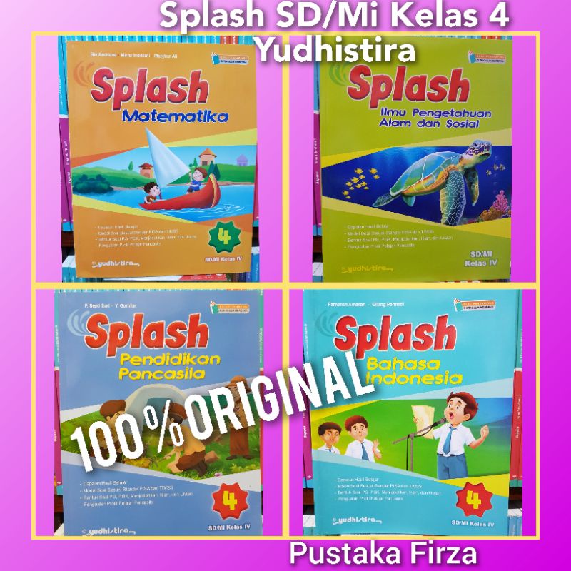 SPLASH Kurikulum Merdeka SD/Mi Kelas 4.Matematika.Ipas.Bahasa Indonesia.Ppkn.