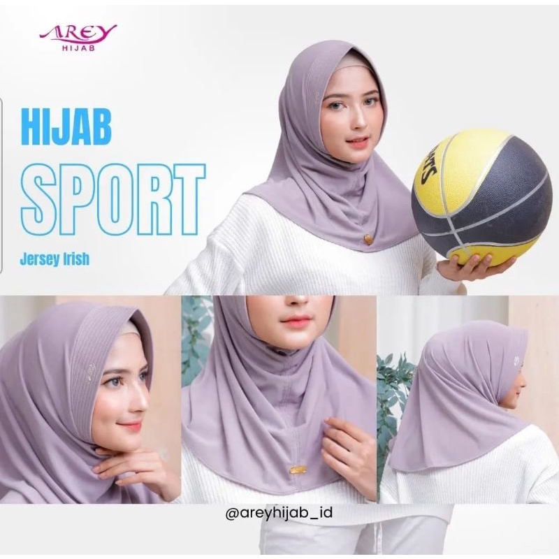 Jilbab Bergo Instan Sporty 02 Ori Arey Hijab