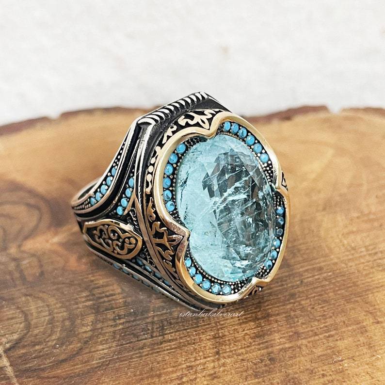 Cincin Bentuk oval Gaya vintage Eropa Dan Amerika