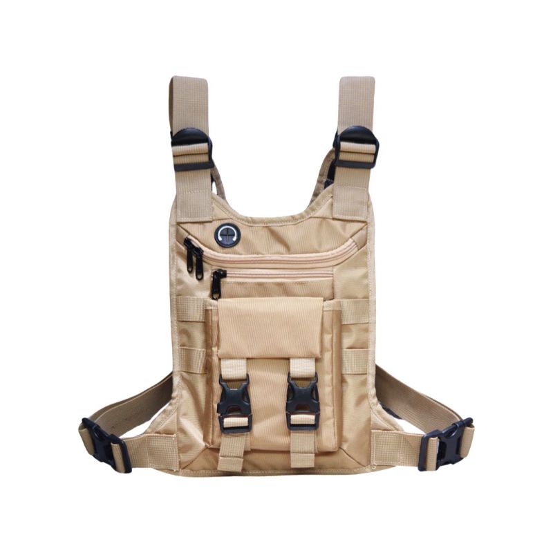 Chest bag neisda commono combo cream Tas dada pria tactical premium