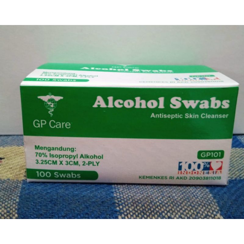 alcohol swab GP care isi 100