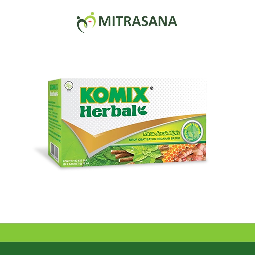 Komix Herbal Original 6 Sch - Obat Batuk