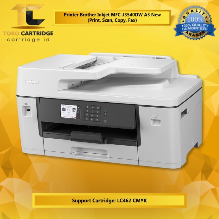 Printer MFC J3540DW All in one Duplex A3 F4 Legal With Cartridge LC462