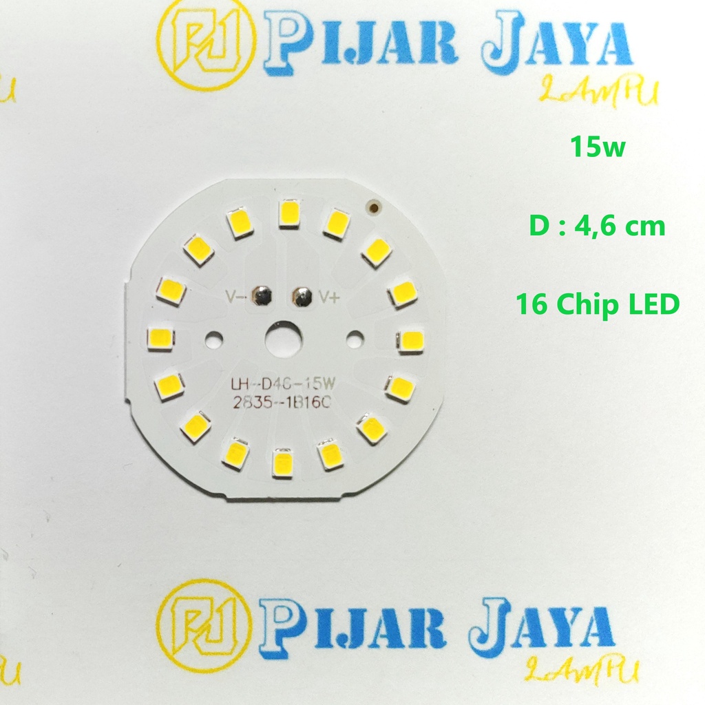 PCB Mata Led DC 15 watt - Modul Lampu LED DC 15w Nyala Putih