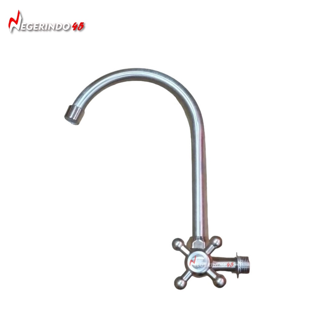 STAINLESS KERAN KRAN ANGSA BALING KRAN AIR DAPUR STENLIS