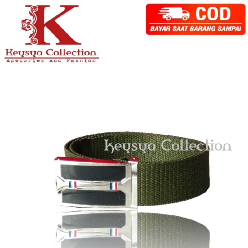 ikat pinggang pria kanvas sabuk pria tanpa Lobang