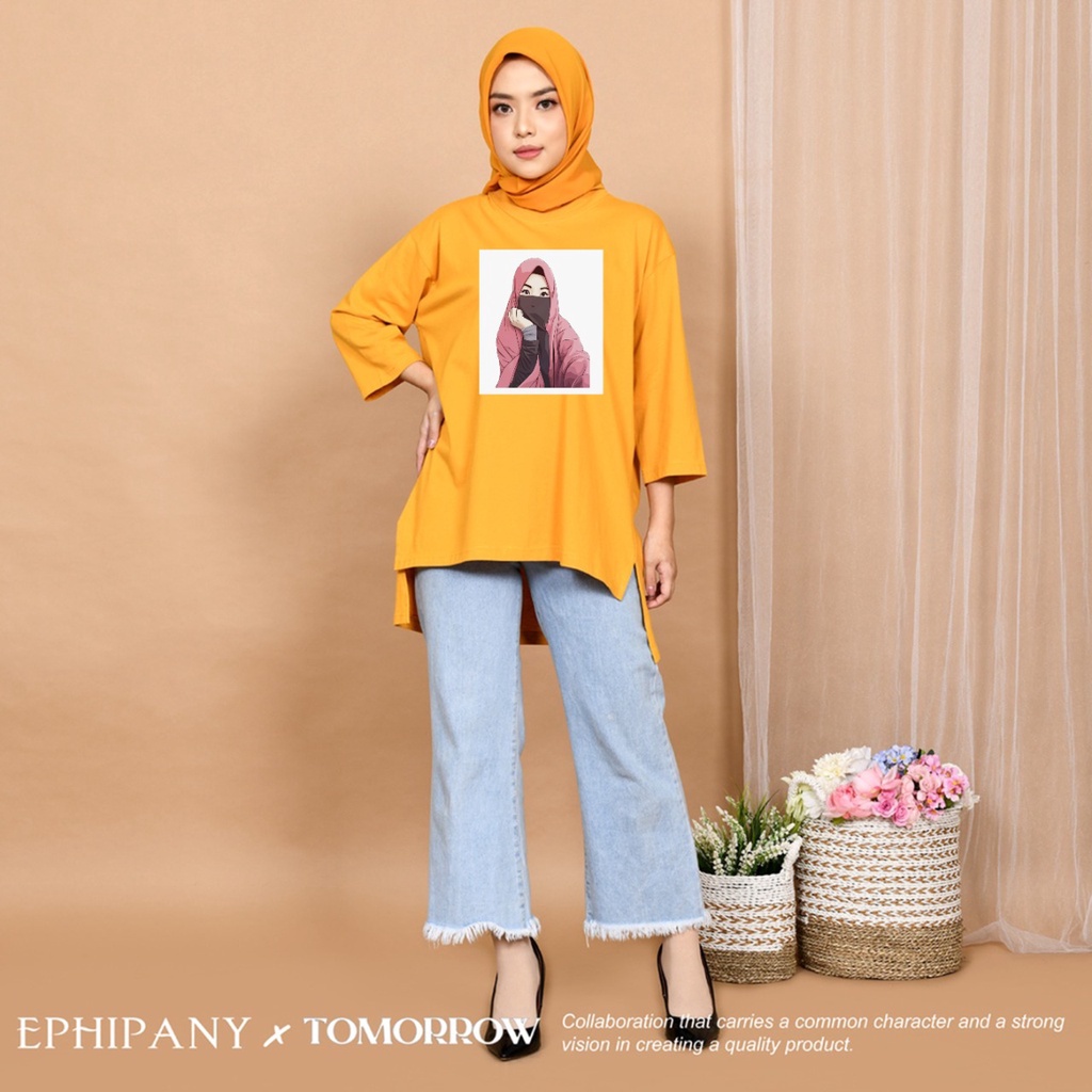 GSC - Tunik Oversize Atasan Wanita Ephipany x Tomorrow Motif ANIME 012 / Tunik wanita dewasa / tunik motif wanita jumbo