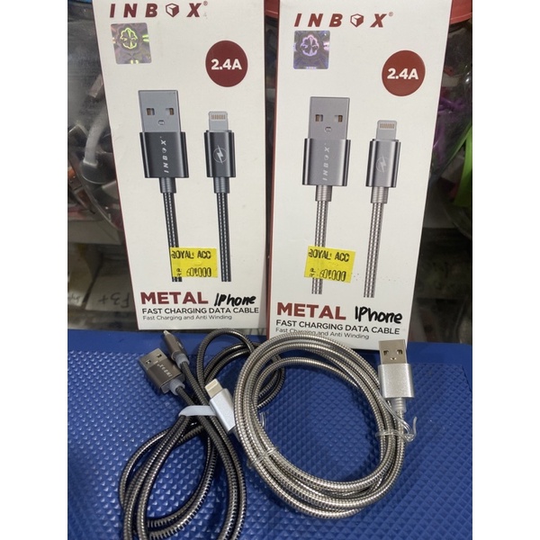 Kabel Data Inbox Metal Iphone Fast Charging
