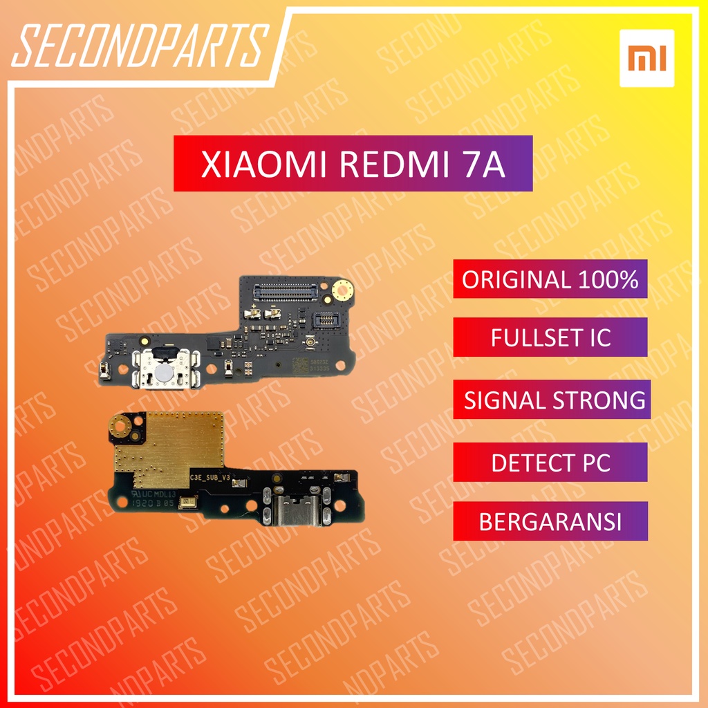 KONEKTOR CHARGER PAPAN MIC PLUG IN XIAOMI REDMI 7A ORIGINAL COPOTAN