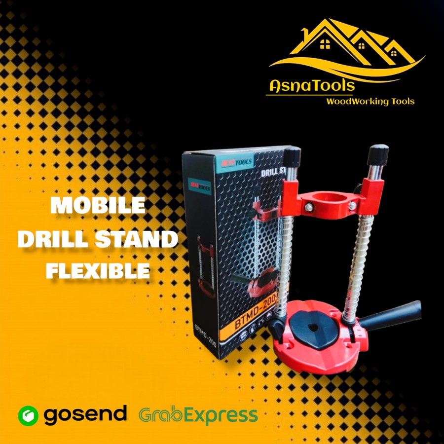 Mobile Drill Stand / Dudukan Mesin Bor Tangan / Stand Bor Flexible