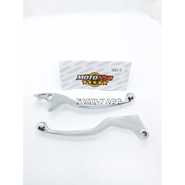 HANDLE REM SET KIRI KANAN CHROME MOTOR SUZUKI SATRIA FU / SHOGUN 125