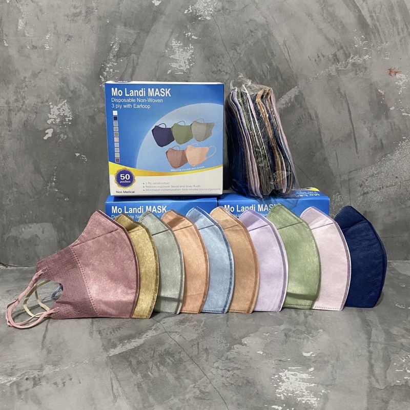 MASKER DUCKBIL Y&B MIX WARNA WARNI (50pcs)-Warna(FaceMask)