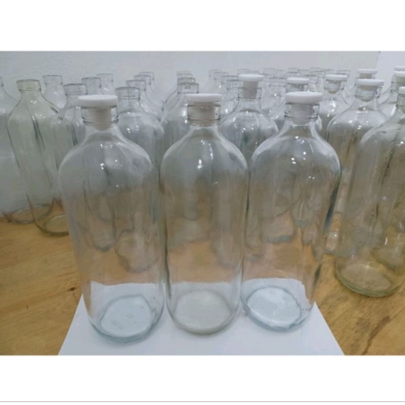 botol kaca bensin/botol jamu 1000ml/1L