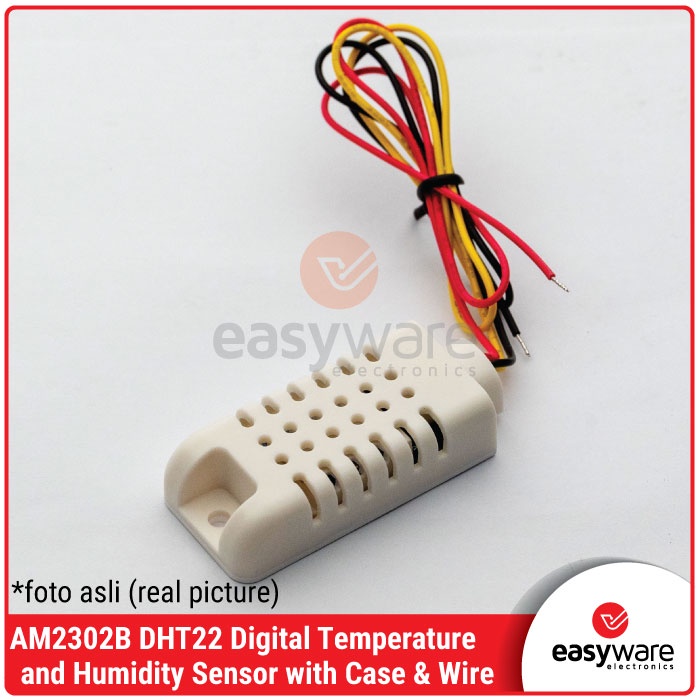 DHT22 DHT-22 AM2302 Humidity &amp; Temperature With Case Wired Sensor Suhu DHT22