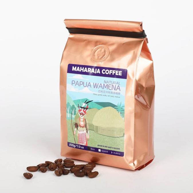 

TERMURAH Fresh roast Kopi sangrai Papua Wamena Arabika 200g Maharaja Coffee /KOPI RUBE/KOPI KAPAL API/KOPI SLB/KOPI BUBUK/KOPI GOOD DAY