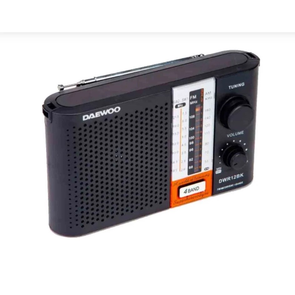 RADIO AM/FM DAEWOO Radio Player DWR12BK Radio Daewoo 4 Band