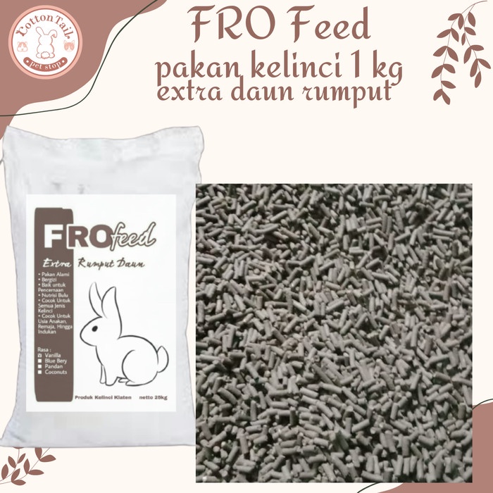 Fro Feed Makanan Kelinci Repack 1 Kg / Pelet Kelinci FROFEED 1kg