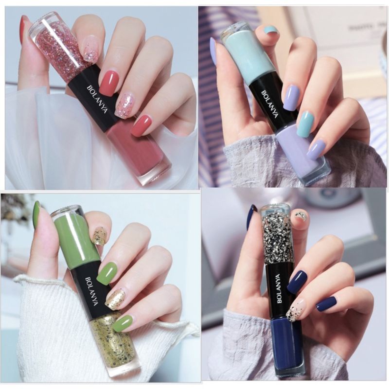 Kutek 2 in 1 Korea / Kutek Korea NON Peel Off Tidak Bisa Dikupas / Kutek Halal Muslimah