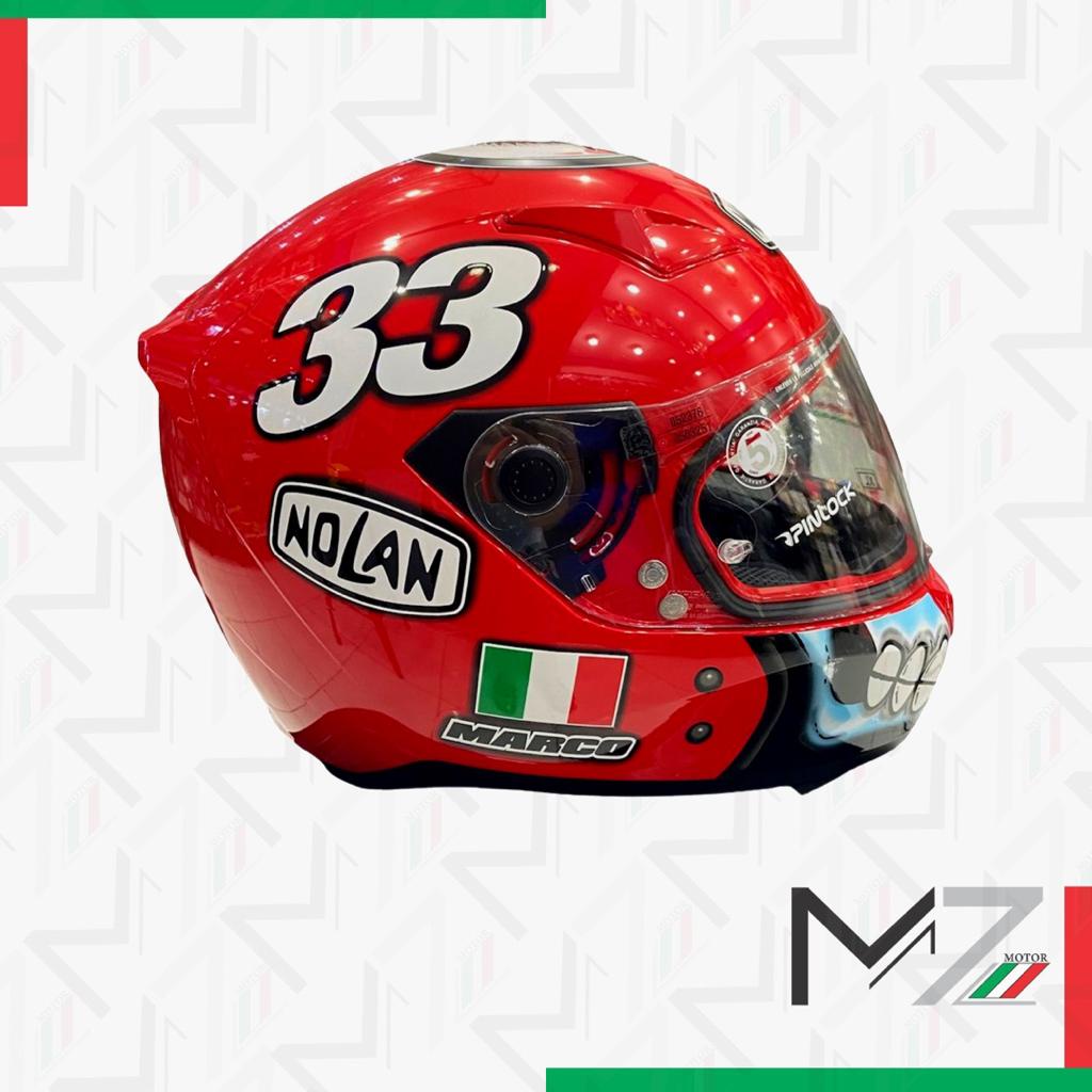 Helm NOLAN N605 Red Limited Edition Original NOLAN - MZmotor
