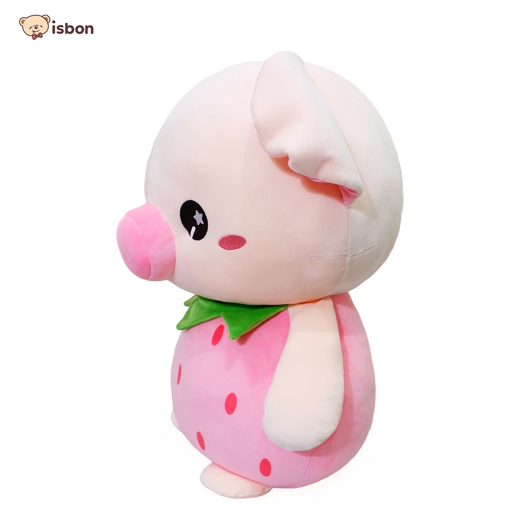 Boneka Babi Fruity Pig With Strawberry Halus Squisy Karakter Lucu Cocok Untuk Mainan dan Hadiah By Istana Boneka