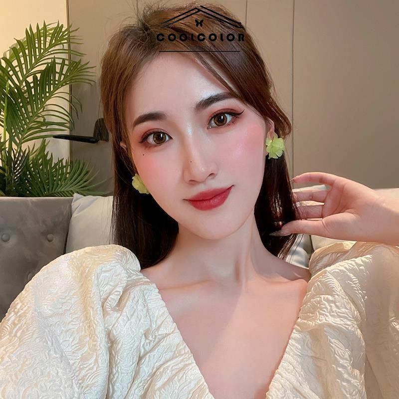 COD❤️Anting Bunga Korea Kecil Sepasang Akrilik Flower Stud Earrings Anting Tusuk Motif Vintage Fashion Impor Murah Aksesoris Wanita