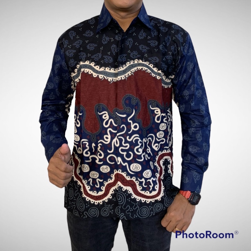 MR Motif terbaru, Batik couple ayah dan anak lengan panjang lapisan FURING katun Hero warna navy ,warna maroon,kemeja batik pria premium,kemeja batik lengan panjang ,kemeja batik primisima,kemeja batik pria solo