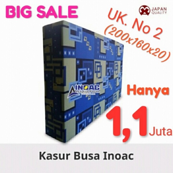 

Jual suku cadang BIG SALE / MURAH / KASUR BUSA INOAC ORIGINAL UK. 200x160x Berkualitas
