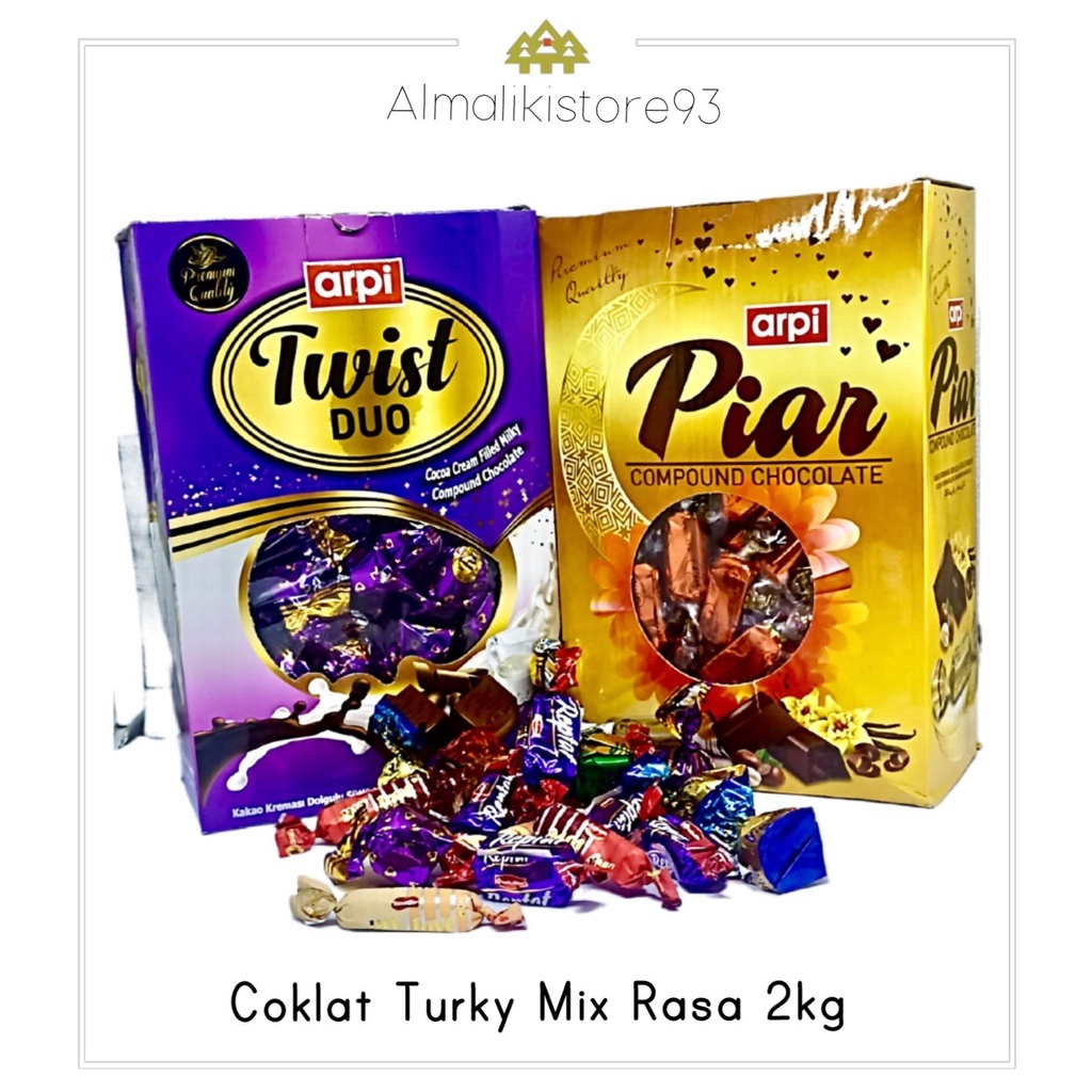 

Coklat Turkye/Coklat Arab MIX 2kg(1dus) Oleh" Haji & Umroh