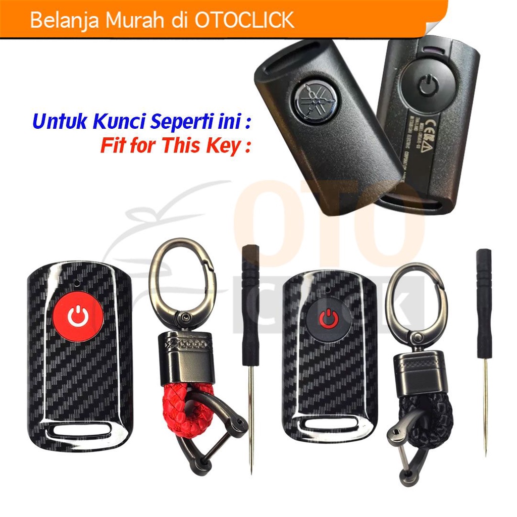 Cover Remote Sarung Kunci Smartkey Carbon Case Yamaha XMax