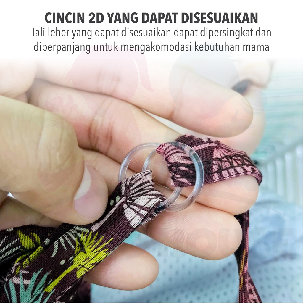 MOMO HOUSE Kain Penutup Menyusui Bayi Apron Menyusui Nursing Cover Apron Menyusui