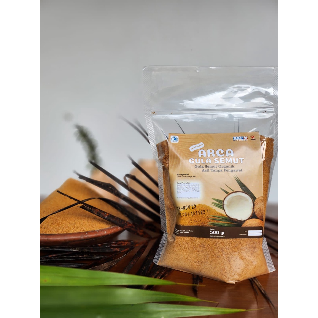 GULA AREN BUBUK ARCA 500GR ORGANIK PALM SUIKER BROWN SUGAR ORGANIC