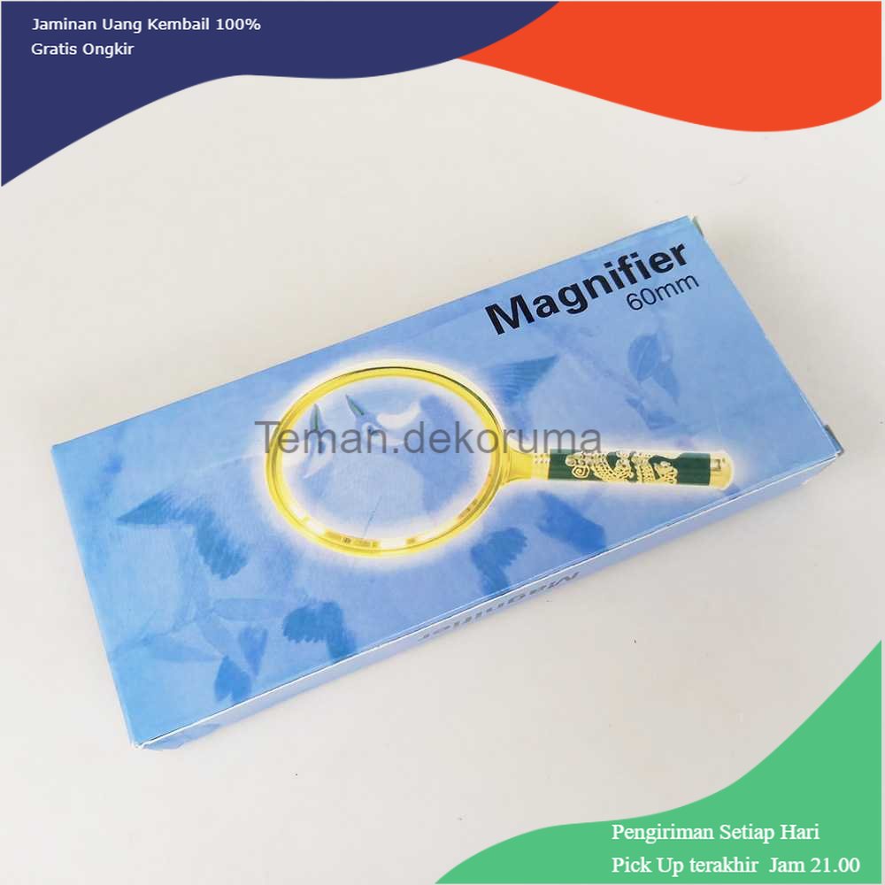 TD - PR2 Kaca Pembesar Handheld Magnifying Hand Lens Magnifier 60 mm